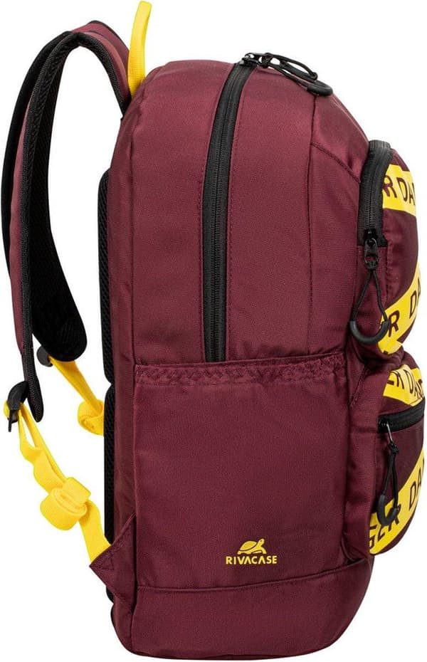 Rivacase Erebus kannettavan tietokoneen laukku 33,8 cm (13,3") Reppu Bordeaux punainen