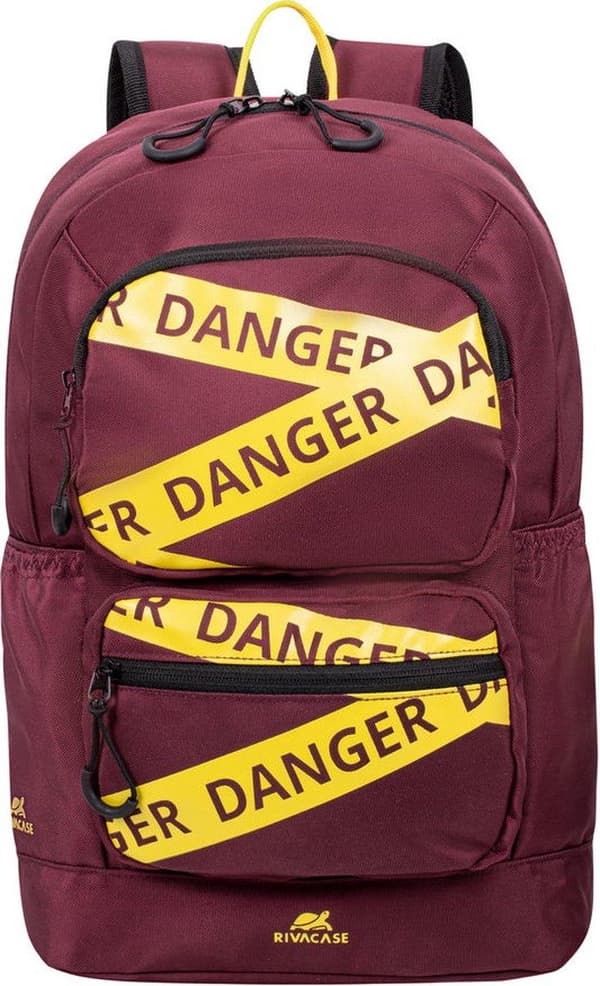 Rivacase Erebus kannettavan tietokoneen laukku 33,8 cm (13,3") Reppu Bordeaux punainen