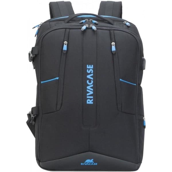 RivaCase 7860 - Laptop Gaming Ryggsäck - 17,3 tum - Extra fack för 10,1 tums surfplatta - Svart