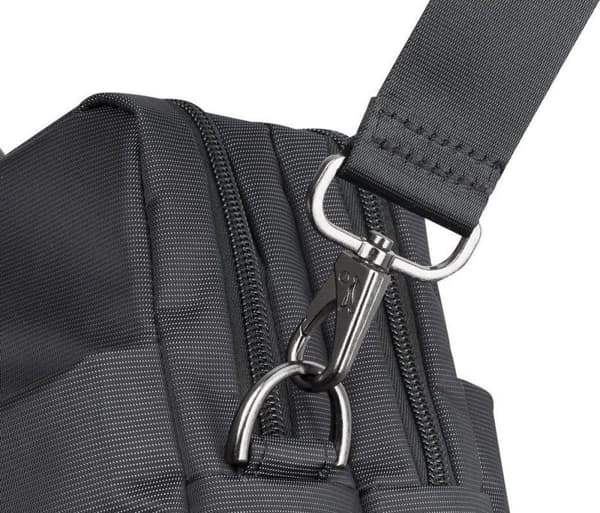 Rivacase Central Cotton Axelväska Universal - Laptop 15-17 tum - Svart