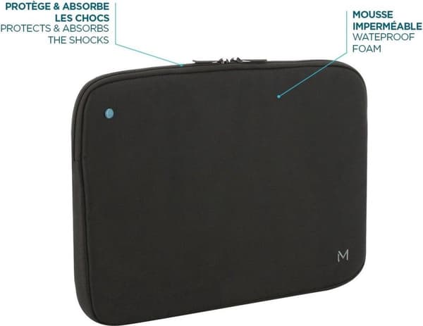 Mobilis 003065 anteckningsboksväska 35,6 cm (14") Förvaringsmapp/fodral Svart
