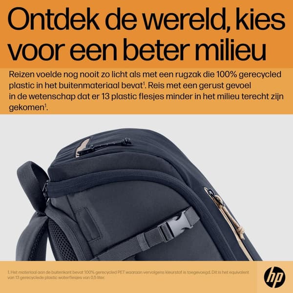 HP Travel 25 liter 15,6 blå rygsæk til bærbar computer