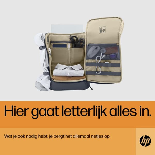 HP Travel 25 liter 15,6 blå rygsæk til bærbar computer