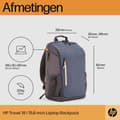 Miniatyrbild 4 av 7: HP Travel 18 liter 15,6 Iron Grey Laptop Ryggsäck Ryggsäck Casual ryggsäck Blå, Grå Polyester