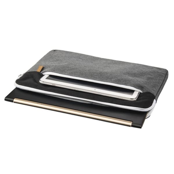 Hama Florence Laptop Sleeve, upp till 34 cm (13,3"), svart/grå