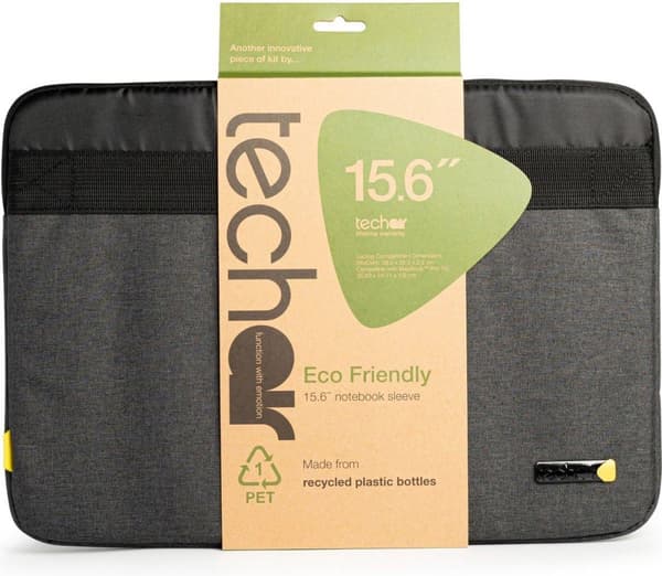 Tech air Eco Essential notebookväska 39,6 cm (15,6") Förvaringsmapp/fodral Grå