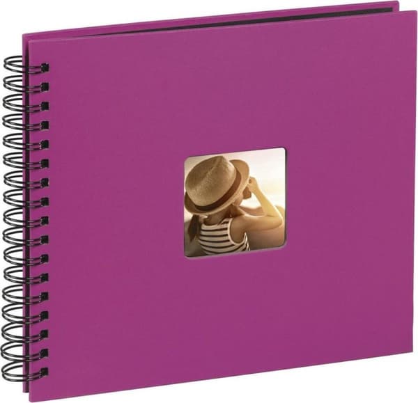 Hama Fine Art Spiral Pink 36x32 50 Black Pages 10608