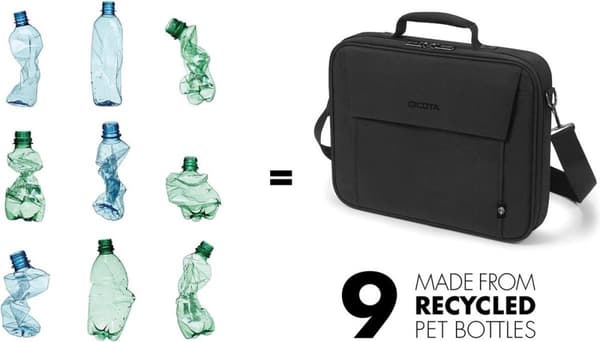 Dicota Laptopväska Eco Multi BASE Lämplig för max (laptop): 39,6 cm (15,6) Svart