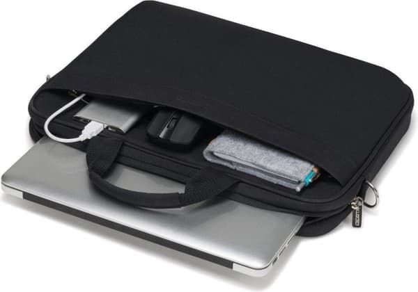 DICOTA Top Traveler Wireless Mouse Kit - Kantolaukku kannettavalle - 15.6 - musta - langattomalla optisella hiirellä