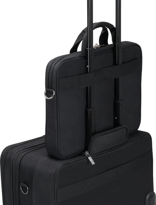 DICOTA Top Traveler Wireless Mouse Kit - Kantolaukku kannettavalle - 15.6 - musta - langattomalla optisella hiirellä