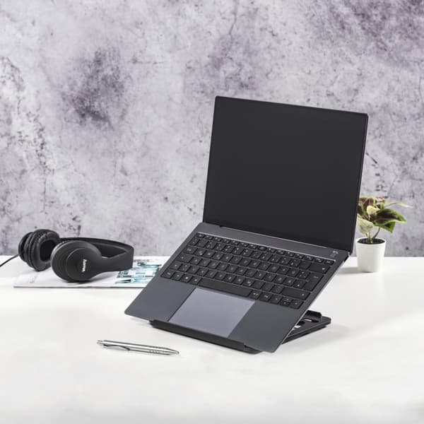Hama Notebook Stand Rotation, 360° roterbar, vipbar, op til 39 cm (15,4), sort (00053045)