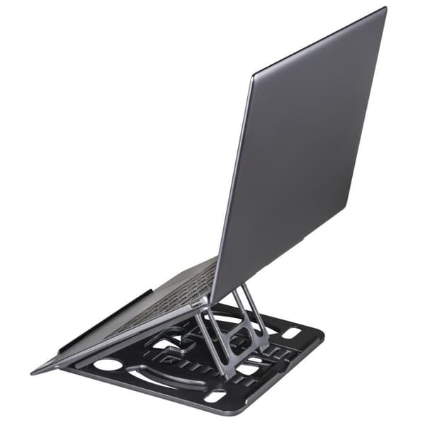 Hama Notebook Stand Rotation, 360° roterbar, vipbar, op til 39 cm (15,4), sort (00053045)