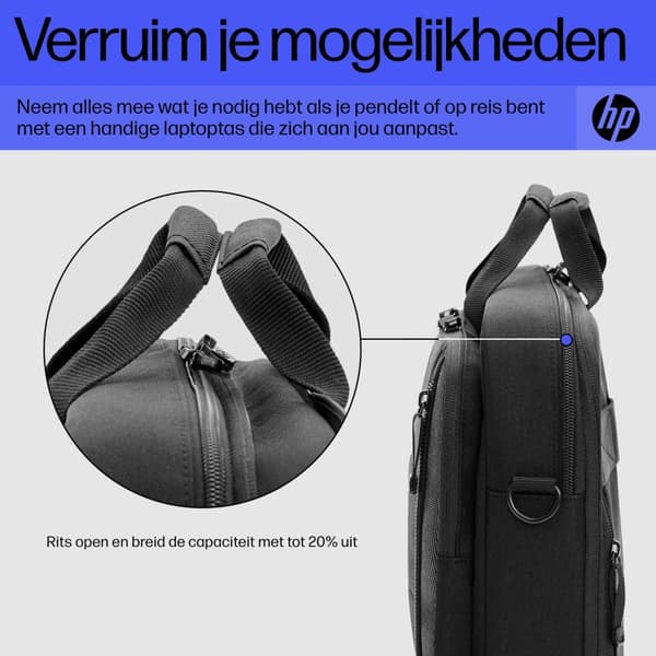 HP Renew Executive - Notebook skuldertaske - 40,9 cm (16,1") - sort - til ZBook Fury 16 G9 Mobile Workstation