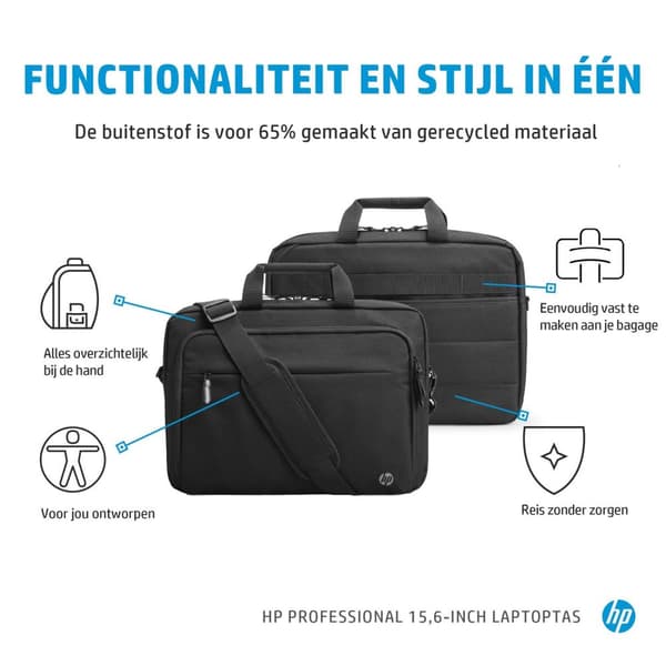 HP Professional - Notebook taske - 39,6 cm (15,6") - Atlantic Blue foring