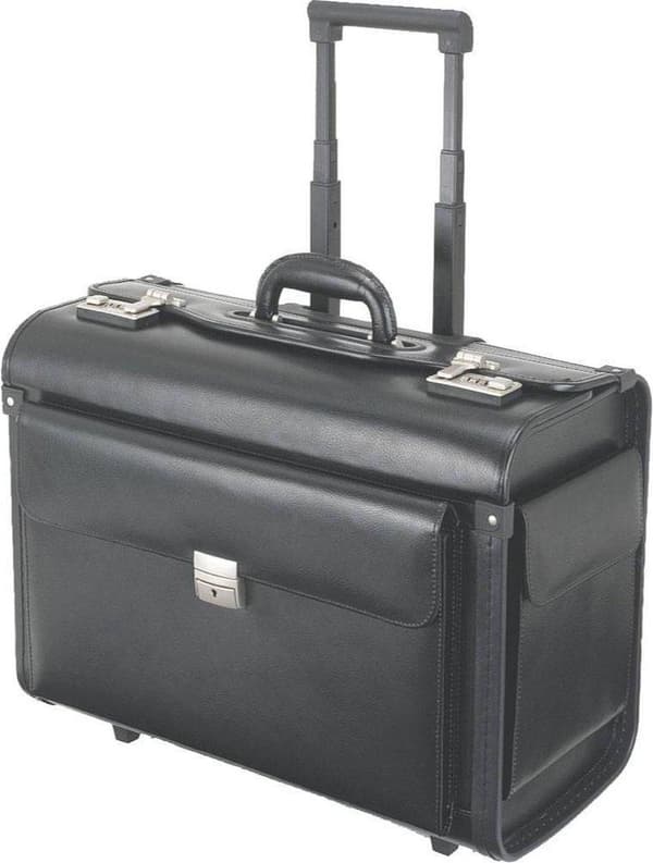 Alassio SILVANA Etui til 43 cm (17") notesbog - sort - imiteret læder, vinyl (92301)