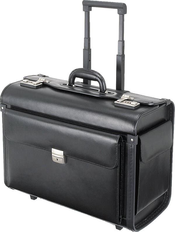Alassio SILVANA Etui til 43 cm (17") notesbog - sort - imiteret læder, vinyl (92301)