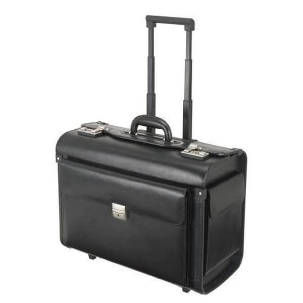 Alassio SILVANA Etui til 43 cm (17") notesbog - sort - imiteret læder, vinyl (92301)
