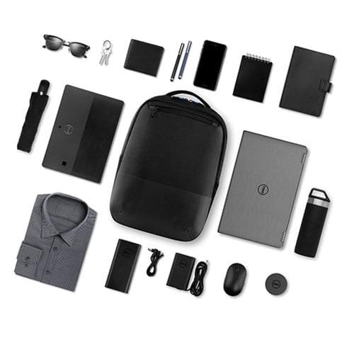Dell Pro Slim Backpack 15 - Notebook-ryggsäck - 38,1 cm (15") - Svart med screentryck - för Latitude 3400, 3500