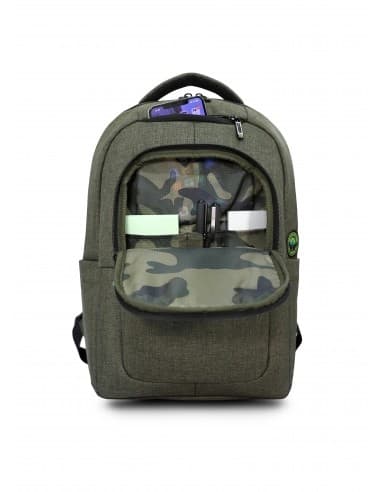 Urban Factory ECB34UF kannettavan tietokoneen laukku 35,8 cm (14,1") reppu khaki (ECB34UF)