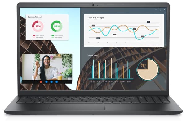 DELL Vostro 15 (3530)/ i5-1335U/ 8GB/ 256GB SSD/ 15.6" FHD/ Intel UHD/ FPR/ podsv.kl./ W11Pro/ černá/ 3Y Basic on-site