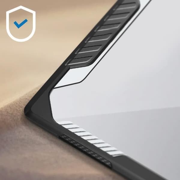 Heltäckande skal för MacBook Air 13.6 2022 - SUPCASE - Stötsäker luftventil - Transparent Svart