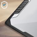 Miniatyrbild 3 av 4: Heltäckande skal för MacBook Air 13.6 2022 - SUPCASE - Stötsäker luftventil - Transparent Svart