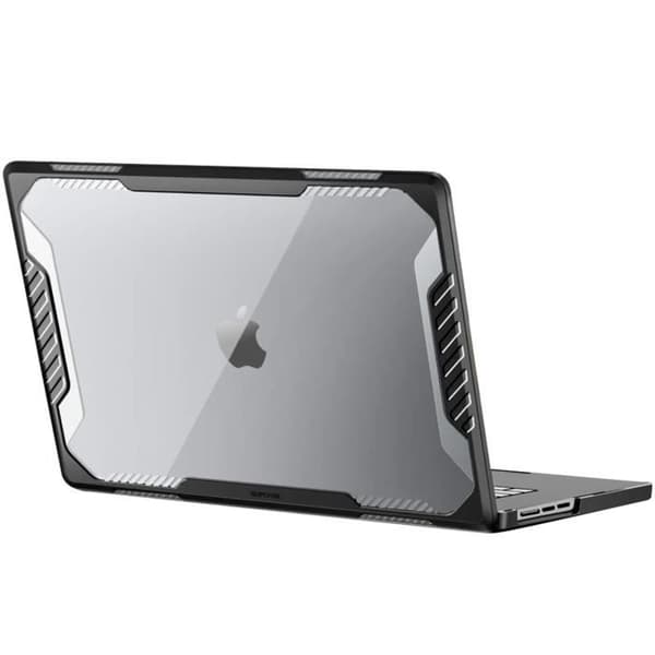 Heltäckande skal för MacBook Air 13.6 2022 - SUPCASE - Stötsäker luftventil - Transparent Svart