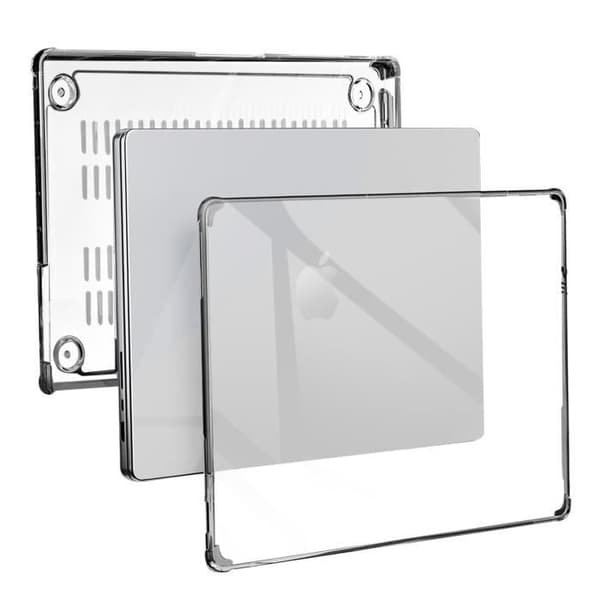 Helt fodral för MacBook Pro 14 2023 - SUPCASE - Stötsäkert - Transparent Svart