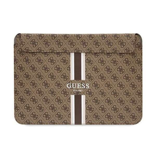 Laptopfodral - Guess laptopfodral GUCS14P4RPSW 14'' Brown 4G Stripe print