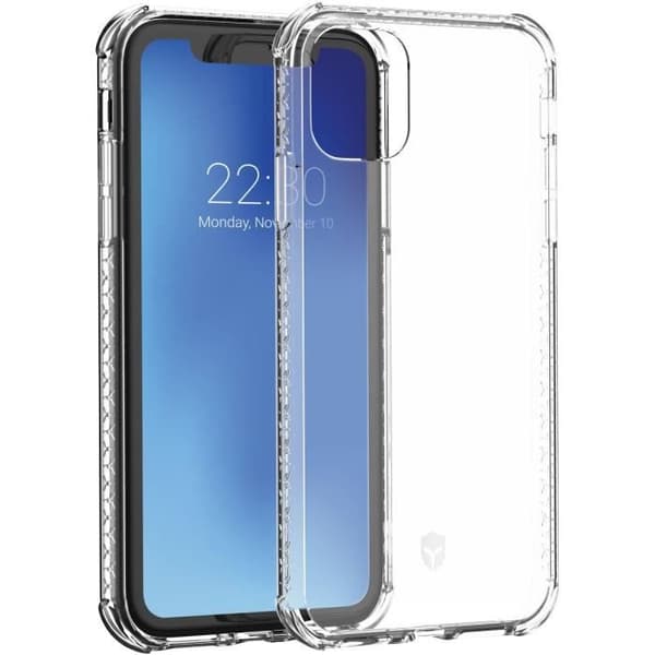 Förstärkt fodral - FORCE CASE - Air för iPhone 11 - Genomskinlig - Blå - Fallmotstånd