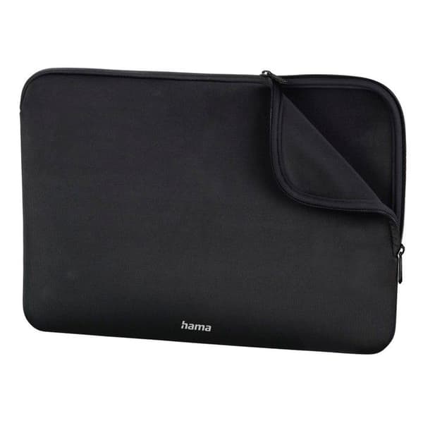 Laptopfodral - Neopren - 36 cm - Svart - Vadderad - Syntetisk