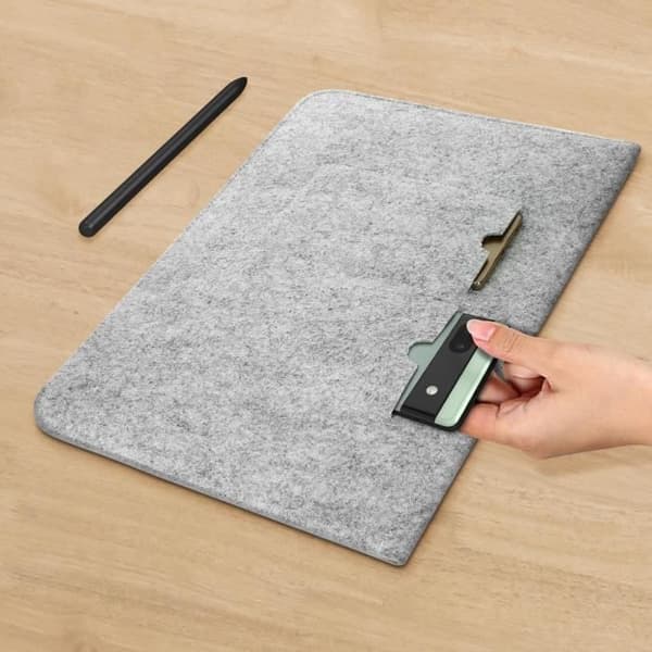 Fodral - AVIZAR - Filt - 13'' - Grå - Soft Touch