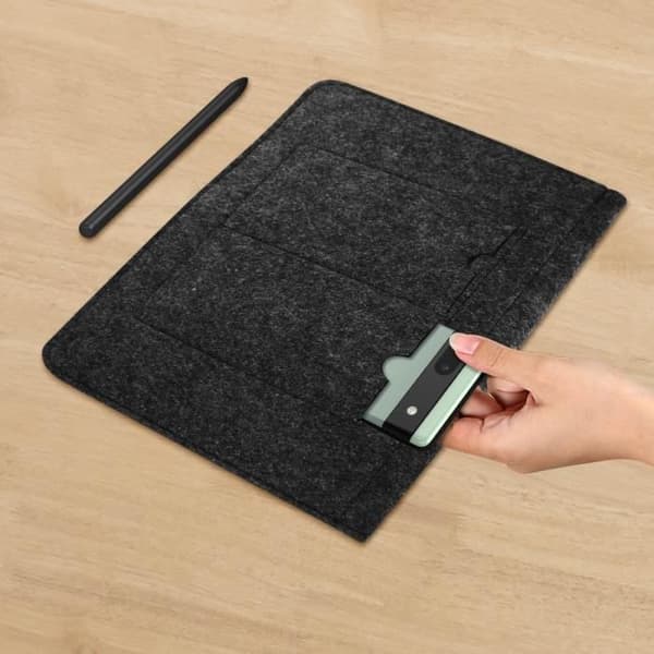 Fodral - AVIZAR - Svart - Filt - 13'' - Soft Touch