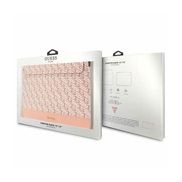 Guess Guess the GCube Stripes Laptop-fodral - 14'' Laptopfodral (rosa)