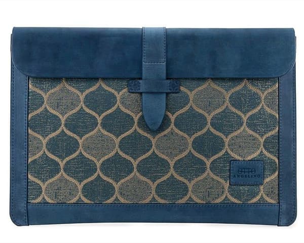 Londo - OTTO187 - Fille OTTO187 Ekte Skinnveske for MacBook Pro og Air - Blå, 13,3 og 13 Tommer