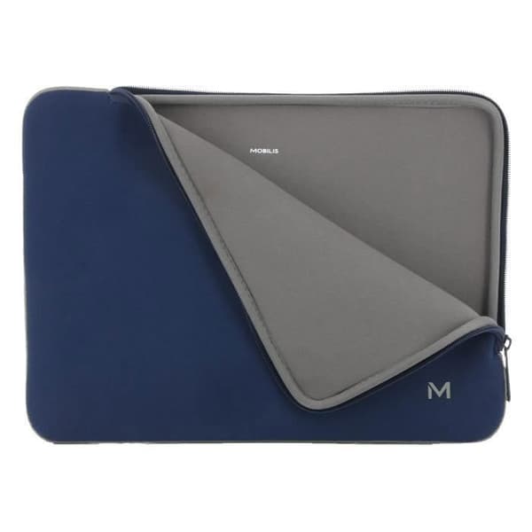 Laptopfodral 12.5-14" i Neopren - Ultra-mjuk - Optimal skydd - Mörkblå och Grå - MOBILIS