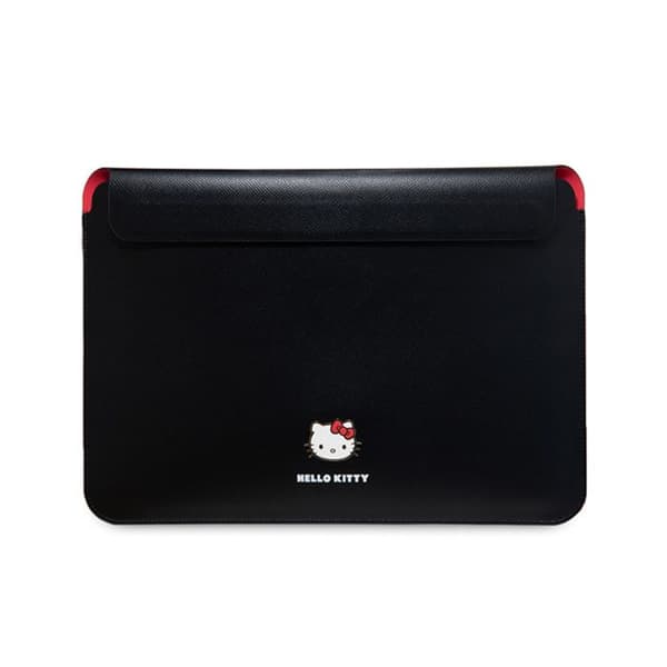 Hello Kitty PU Metallogotypärm - Sleeve för bärbar dator 13" / 14" (svart)