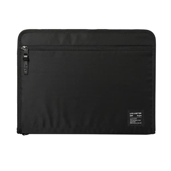 Ringke - Smart Zip Pouch för tablet / bärbar dator (upp till 13 tum) - Ljus beige