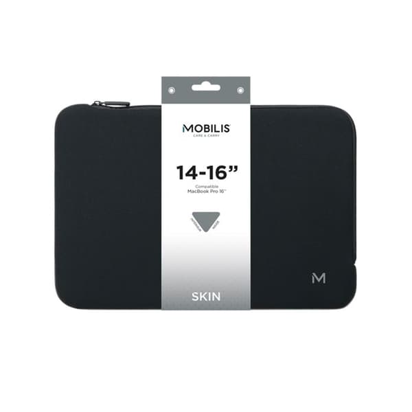 Neoprenfodral för 14"-16" Laptop - MOBILIS - Skin Sleeve - Svart och grå
