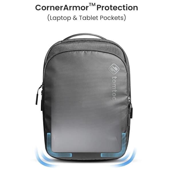 Ryggsäck - TomToc - Explorer-T60 - 16 tum - Cordura-tyg - Svart