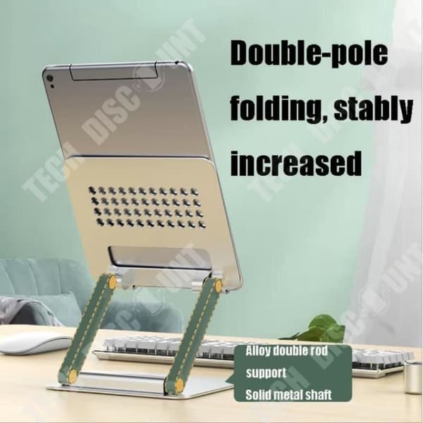 TD® Lazy skrivbordslyftande hopfällbar hylla Aluminiumlegeringsfäste
