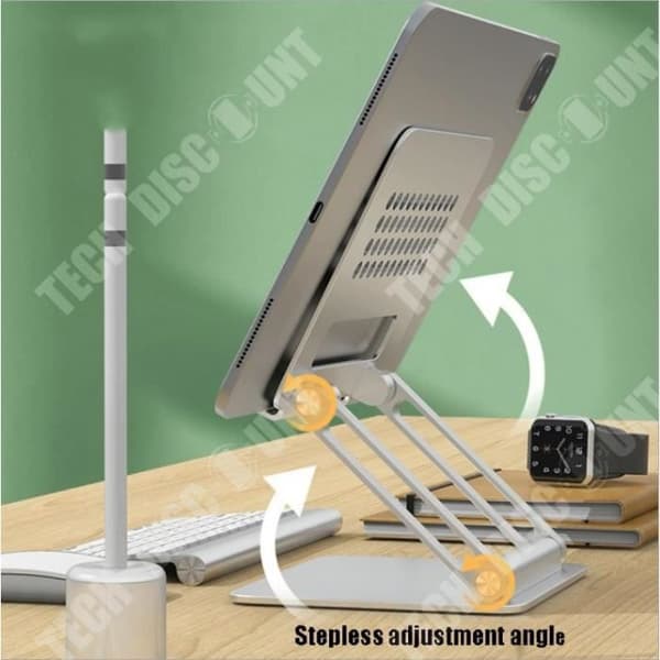 TD® Lazy skrivbordslyftande hopfällbar hylla Aluminiumlegeringsfäste