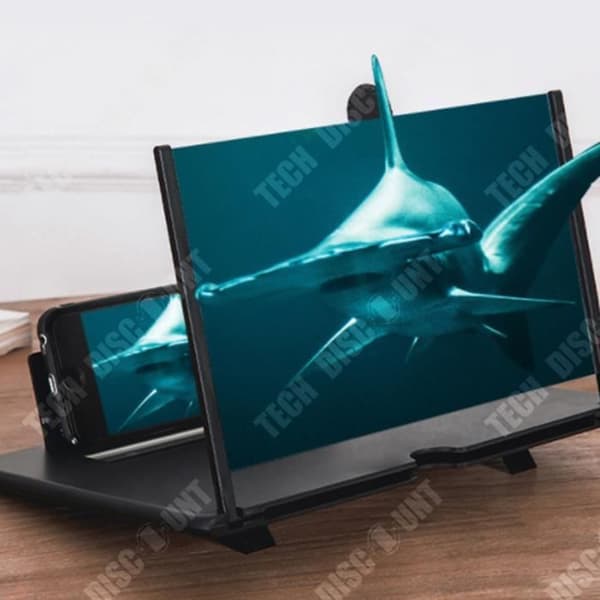 TD® 10 tums mobiltelefon skärmförstärkare svart stöd HD Blu-ray 3d display projektor extraherbar artefakt