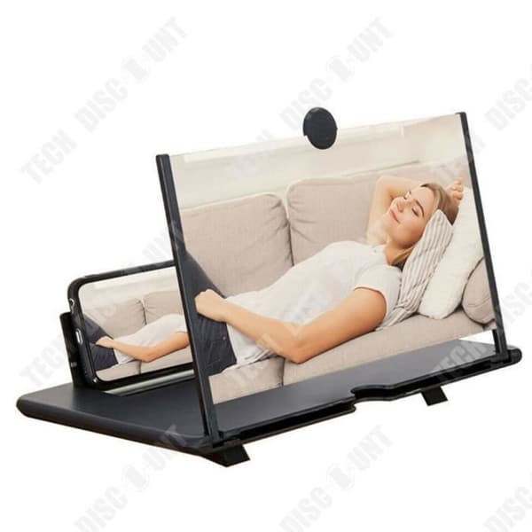 TD® 10 tums mobiltelefon skärmförstärkare svart stöd HD Blu-ray 3d display projektor extraherbar artefakt