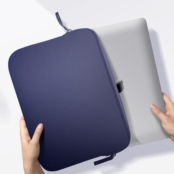 Pochette för MacBook Pro 13 och Air 13 Ekologiskt Skum Basics ²Life MW Blå / Rosa