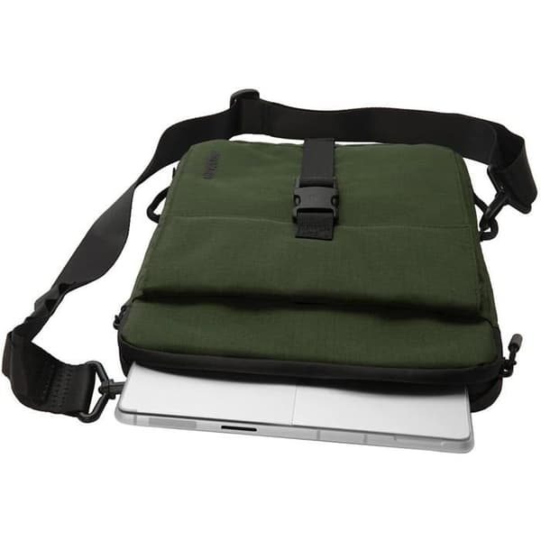 PC-fodral - Incase - MacBook Pro 14 tum 2021/2024 - Avtagbar rem - Polyester 300D - Grön
