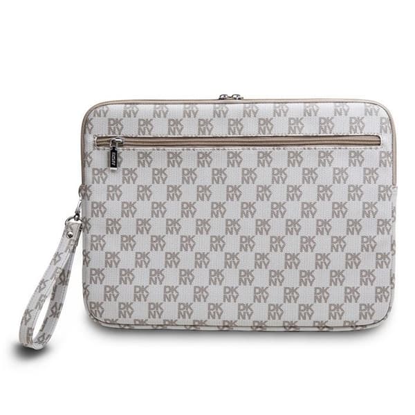 PC-fodral - DKNY - Elegant - Beige - Rutiga och randiga mönster - 13/14 tum