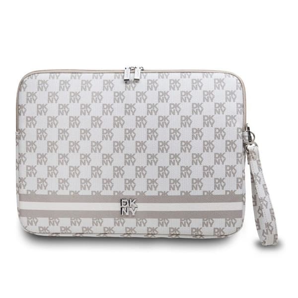 PC-fodral - DKNY - Elegant - Beige - Rutiga och randiga mönster - 13/14 tum