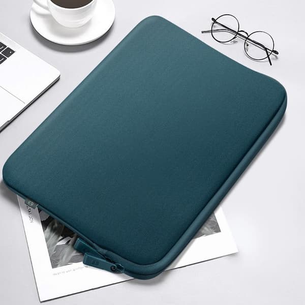Pochette för MacBook Pro 13 och Air 13 100% Bomull Soft touch Seasons MW Blå Grön