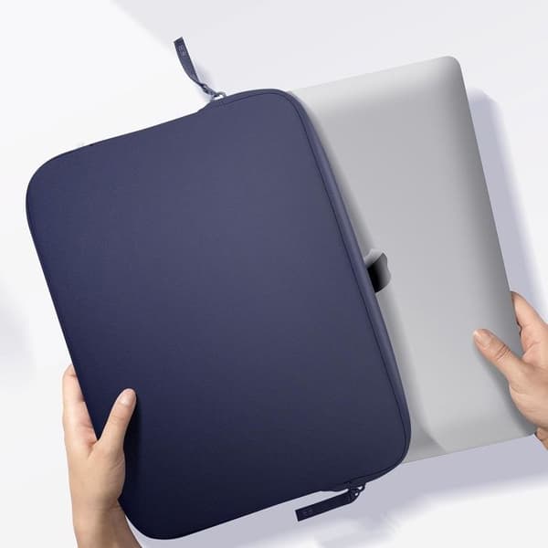 Pochette för MacBook Pro 13 och Air 13 Ekologiskt Skum Basics ²Life MW Mörkblå